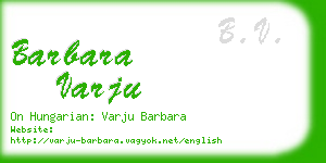 barbara varju business card